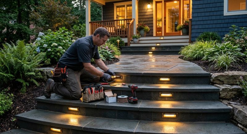 Step Lighting Installation in Alpharetta, GA